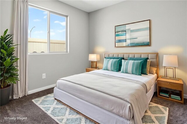 2175 Limestone Cove Ct, Laughlin, NV 89029 - carpeted bedroom with baseboards