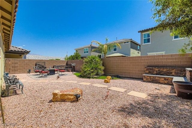 7224 Piute Mesa St, North Las Vegas, NV 89084 - fenced backyard featuring a patio
