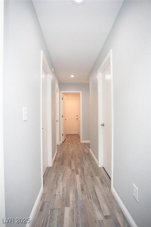 5233 Camino Del Rancho, Las Vegas, NV 89130 - corridor featuring light wood-type flooring and recessed lighting
