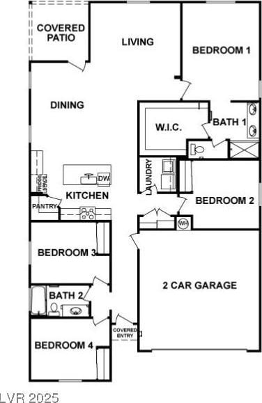 7910 Shimmery St, North Las Vegas, NV 89084 - view of floor plan / room layout