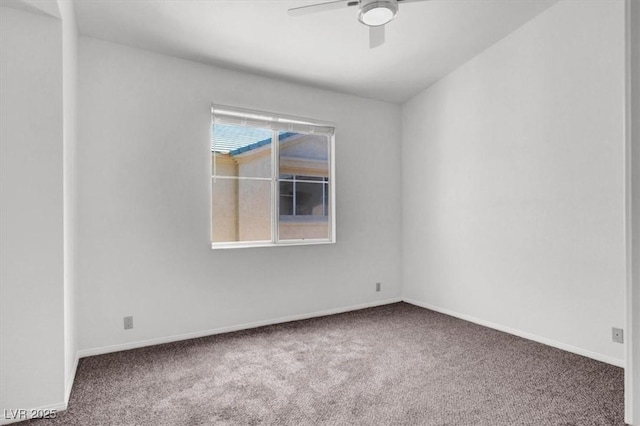 5155 W Tropicana Ave Unit 2017, Las Vegas, NV 89103 - carpeted spare room featuring ceiling fan and baseboards
