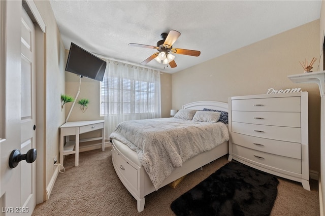 2637 Ohio Ct, Las Vegas, NV 89128 - bedroom with light colored carpet and ceiling fan