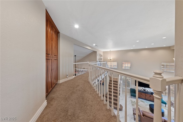 2637 Ohio Ct, Las Vegas, NV 89128 - corridor with carpet floors and recessed lighting