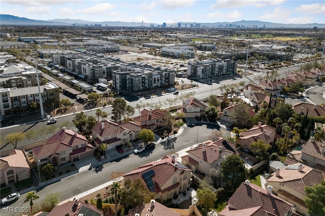 2637 Ohio Ct, Las Vegas, NV 89128 - aerial view of residential area with a mountainous background