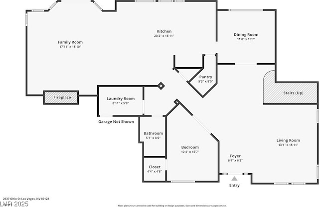 2637 Ohio Ct, Las Vegas, NV 89128 - view of property floor plan