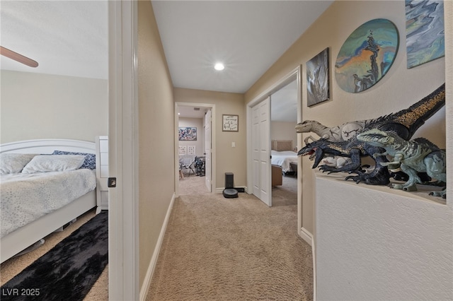 2637 Ohio Ct, Las Vegas, NV 89128 - hallway with carpet and recessed lighting