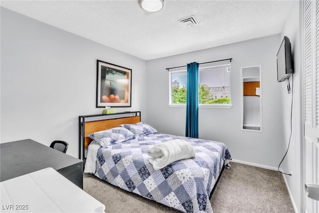 3499 Middlebury Ave, Las Vegas, NV 89121 - bedroom with carpet and a textured ceiling