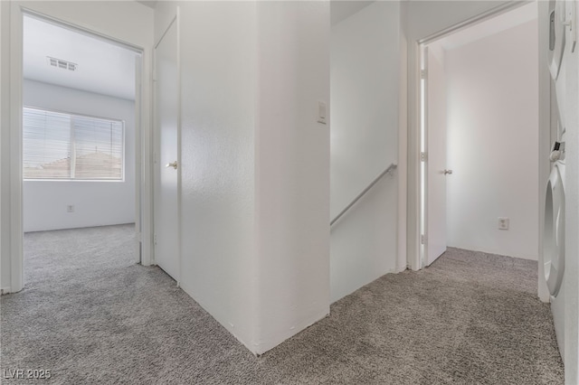 2149 Clancy St, Las Vegas, NV 89156 - corridor with an upstairs landing and carpet floors
