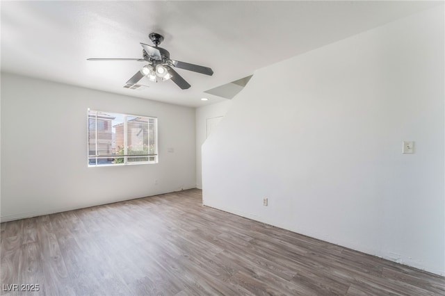 2149 Clancy St, Las Vegas, NV 89156 - spare room with wood finished floors and ceiling fan