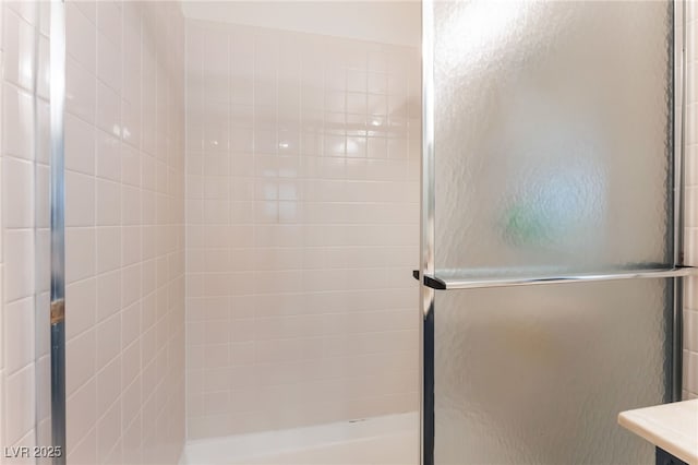 4909 Desert Poppy Dr, Las Vegas, NV 89130 - bathroom featuring a stall shower