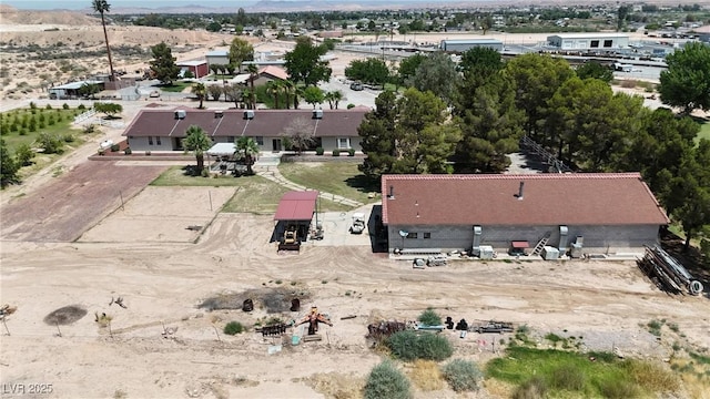 825 W Ryan Ave, Overton, NV 89040 - aerial view of property and surrounding area featuring a mountain backdrop