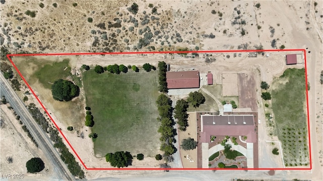825 W Ryan Ave, Overton, NV 89040 - map / location featuring property parcel outlined