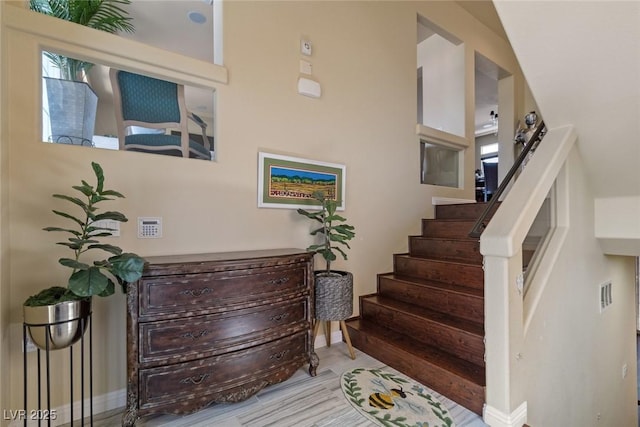 6705 Philharmonic Ave, Las Vegas, NV 89139 - staircase featuring baseboards