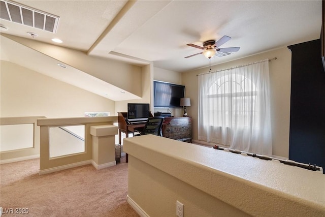 6705 Philharmonic Ave, Las Vegas, NV 89139 - carpeted office with ceiling fan and baseboards
