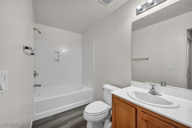 23 E Agate Ave Unit 308, Las Vegas, NV 89123 - bathroom with wood finished floors, vanity, and shower / tub combination