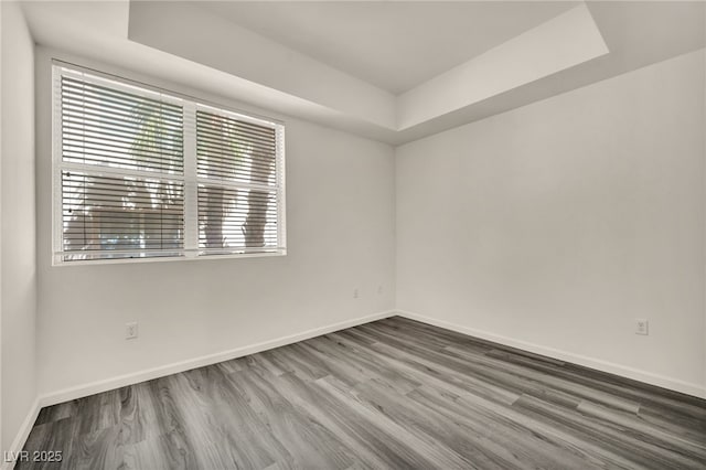 23 E Agate Ave Unit 308, Las Vegas, NV 89123 - spare room with a raised ceiling and wood finished floors