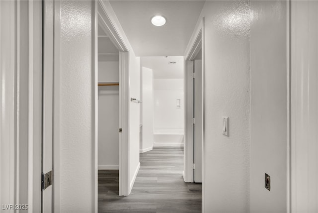 23 E Agate Ave Unit 308, Las Vegas, NV 89123 - hallway with wood finished floors and a textured wall