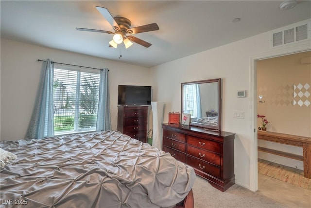 1120 Tektite Ave, Henderson, NV 89011 - bedroom featuring a ceiling fan and light carpet