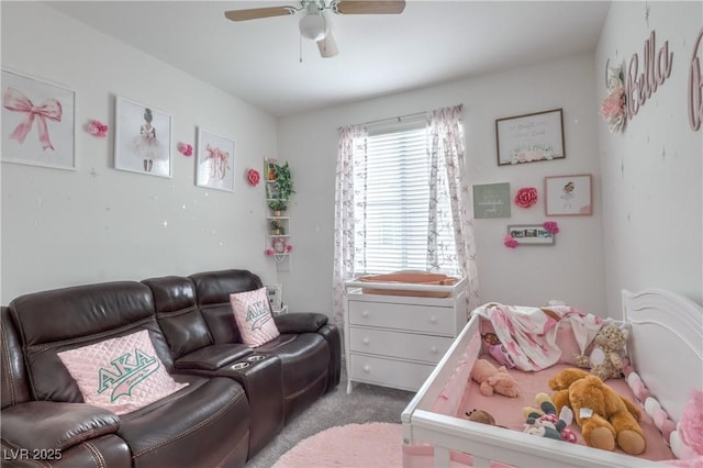 1120 Tektite Ave, Henderson, NV 89011 - carpeted bedroom featuring a ceiling fan