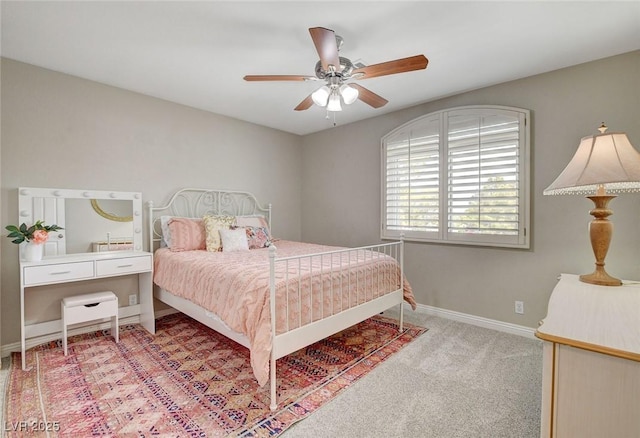 2073 Sapphire Valley Ave, Henderson, NV 89074 - carpeted bedroom featuring baseboards and a ceiling fan
