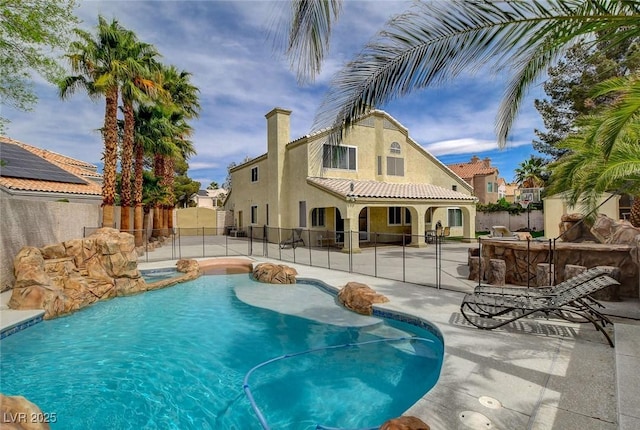2073 Sapphire Valley Ave, Henderson, NV 89074 - view of pool featuring a patio area and a pool with connected hot tub