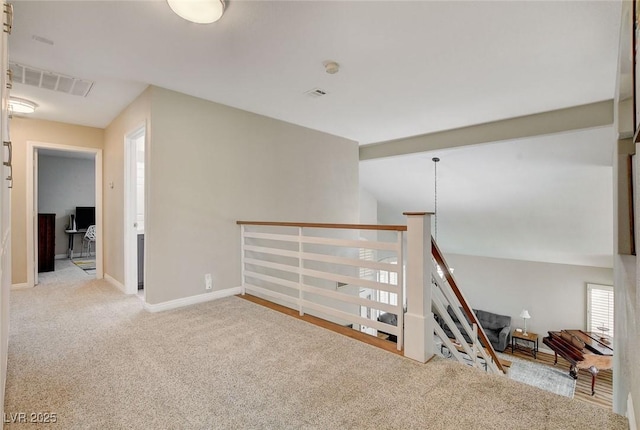 2073 Sapphire Valley Ave, Henderson, NV 89074 - hallway with carpet and an upstairs landing