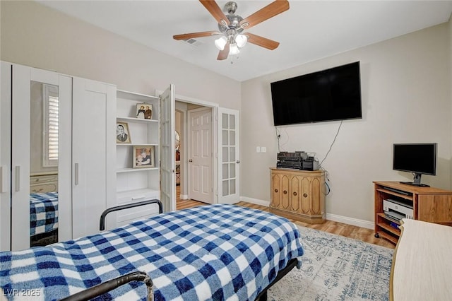 2073 Sapphire Valley Ave, Henderson, NV 89074 - bedroom with wood finished floors and a ceiling fan