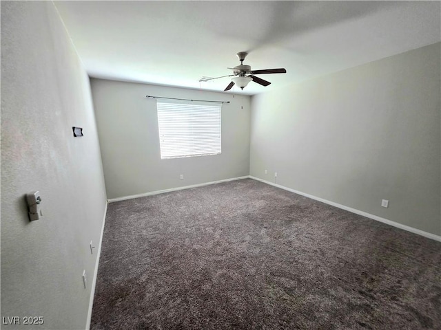 3708 Fuselier Dr, North Las Vegas, NV 89032 - carpeted spare room with a ceiling fan and baseboards