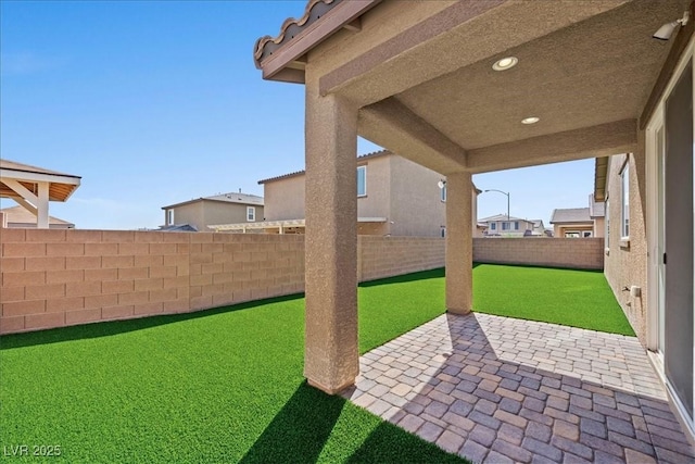 3708 Fuselier Dr, North Las Vegas, NV 89032 - fenced backyard featuring a patio