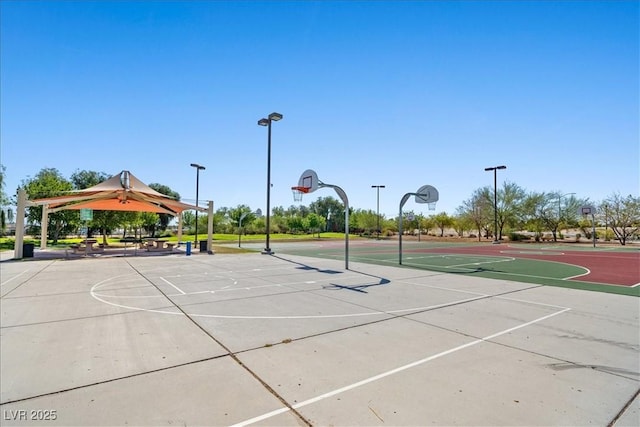 3708 Fuselier Dr, North Las Vegas, NV 89032 - view of sport court with community basketball court and a gazebo