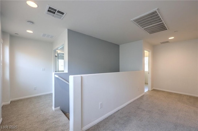 2300 Sky Island Dr, Henderson, NV 89002 - hallway featuring an upstairs landing, carpet, and recessed lighting
