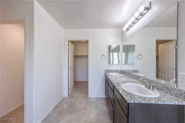 2300 Sky Island Dr, Henderson, NV 89002 - full bath featuring double vanity and a spacious closet