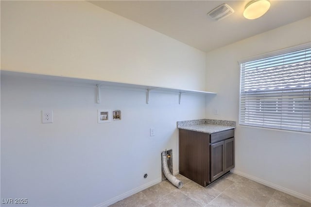 2300 Sky Island Dr, Henderson, NV 89002 - laundry area with washer hookup, cabinet space, and hookup for an electric dryer