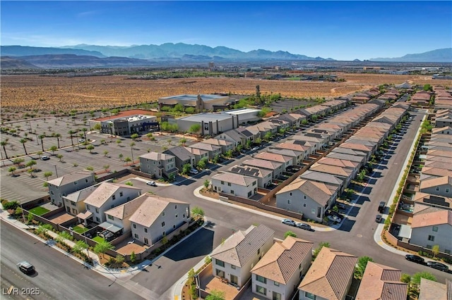 7853 Bethel Heights Ln, Las Vegas, NV 89113 - aerial perspective of suburban area featuring mountains