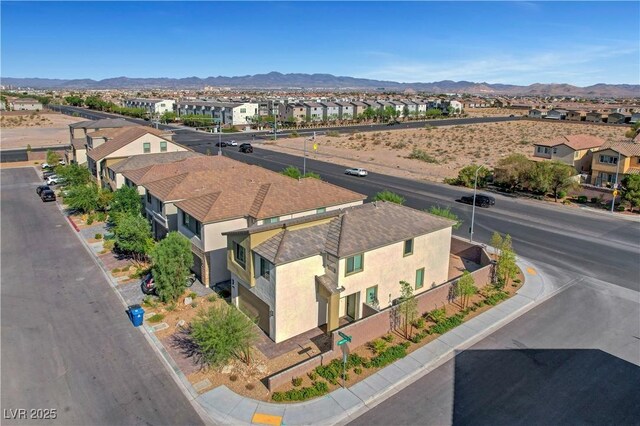 7853 Bethel Heights Ln, Las Vegas, NV 89113 - aerial perspective of suburban area with a mountain backdrop