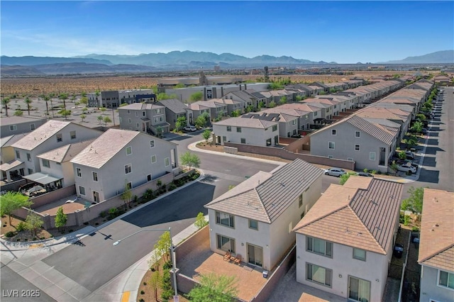 7853 Bethel Heights Ln, Las Vegas, NV 89113 - aerial perspective of suburban area featuring mountains