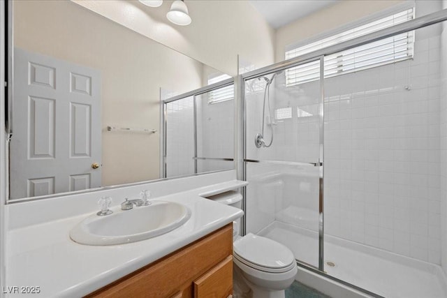 745 Diamond Bend Ave, Las Vegas, NV 89123 - bathroom featuring a shower stall and vanity