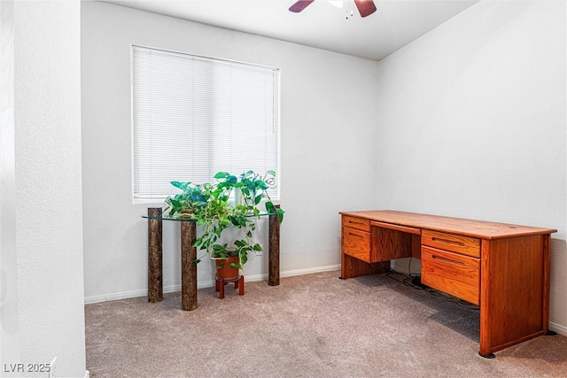 8853 Kingswood Dr, Las Vegas, NV 89147 - home office with ceiling fan and light colored carpet