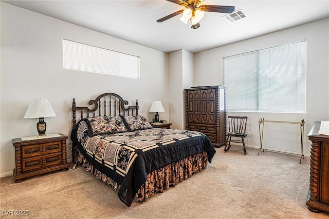 8853 Kingswood Dr, Las Vegas, NV 89147 - carpeted bedroom featuring multiple windows and ceiling fan