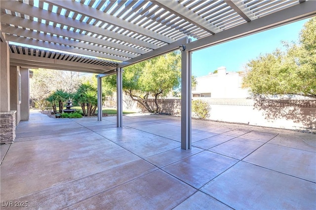 5193 N Miller Ln, Las Vegas, NV 89149 - fenced backyard featuring a patio area and a pergola