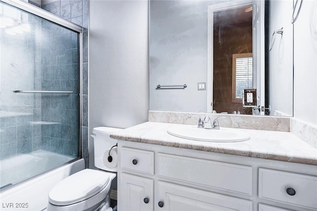 5193 N Miller Ln, Las Vegas, NV 89149 - bathroom featuring vanity and bath / shower combo with glass door