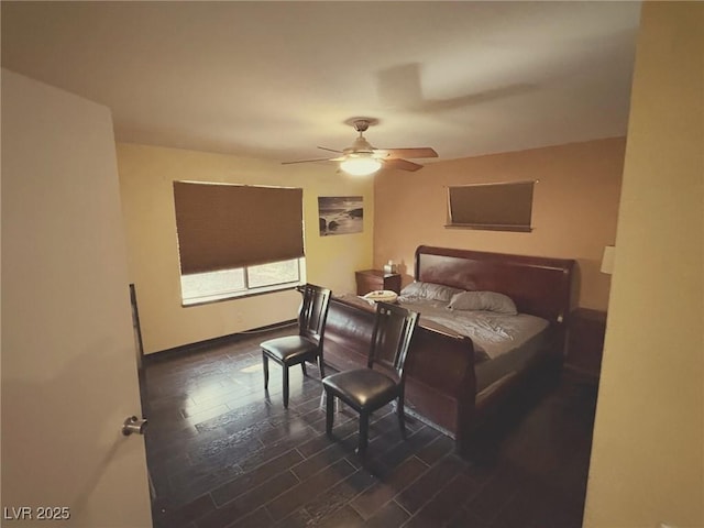 3167 El Cedro Cir, Las Vegas, NV 89121 - bedroom featuring baseboards and ceiling fan