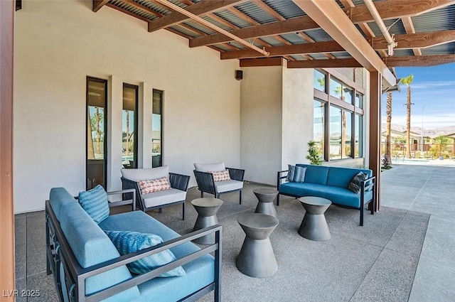 2383 Elmont Ave, North Las Vegas, NV 89086 - view of patio / terrace featuring an outdoor hangout area