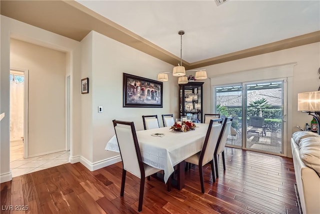 1897 Holdenville St, Henderson, NV 89052 - dining room with wood finished floors and baseboards