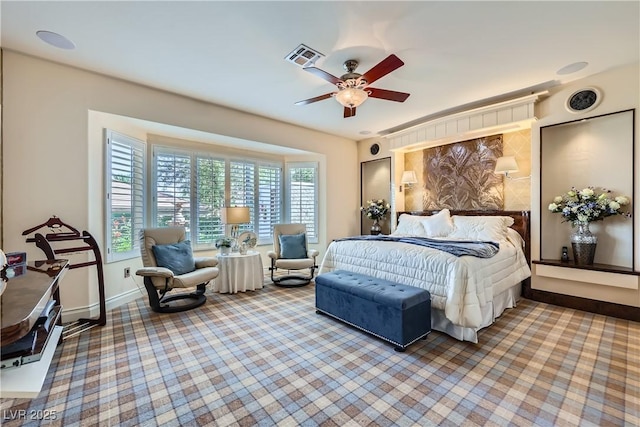 1897 Holdenville St, Henderson, NV 89052 - carpeted bedroom featuring baseboards and a ceiling fan