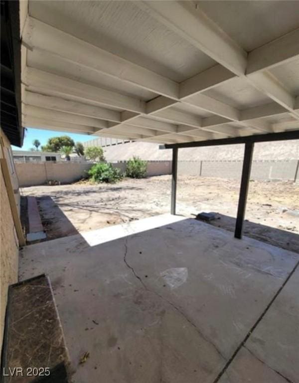 3755 Chutney St, Las Vegas, NV 89121 - fenced backyard featuring a patio
