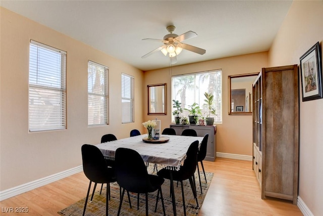 98 Milicity Rd, Henderson, NV 89012 - dining room featuring light wood-type flooring and ceiling fan