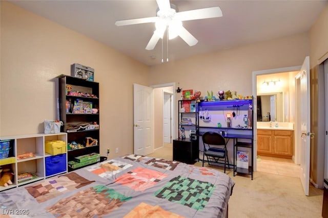98 Milicity Rd, Henderson, NV 89012 - bedroom featuring light carpet and ceiling fan