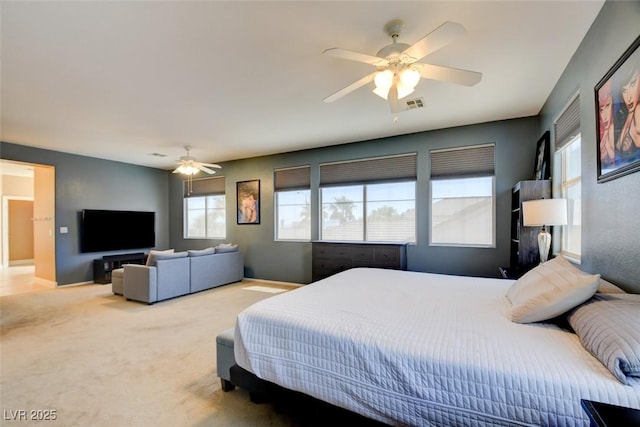 98 Milicity Rd, Henderson, NV 89012 - carpeted bedroom featuring a ceiling fan and baseboards