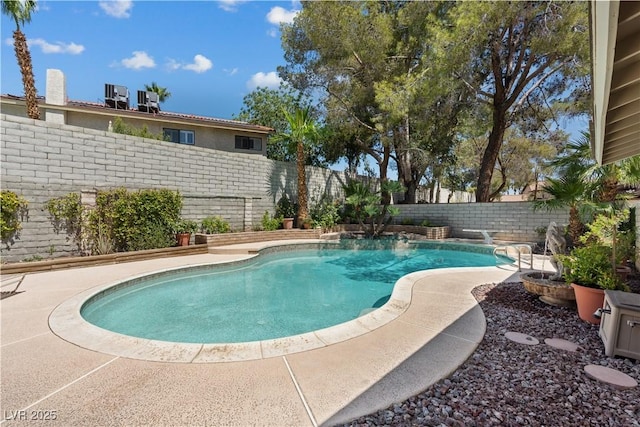 3361 Iberia St, Las Vegas, NV 89146 - view of swimming pool featuring a fenced backyard and a patio area
